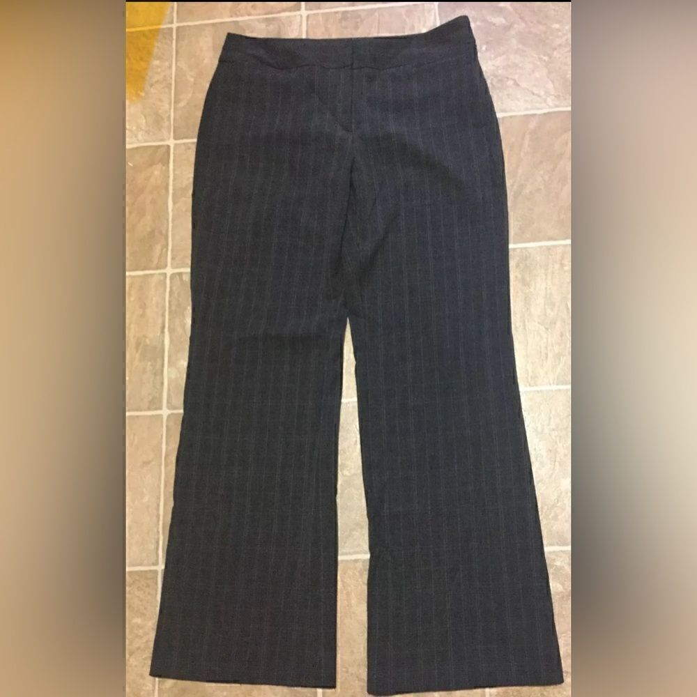 RAFAELLA Womens Black & Brown Plaid Dress Pants - 10